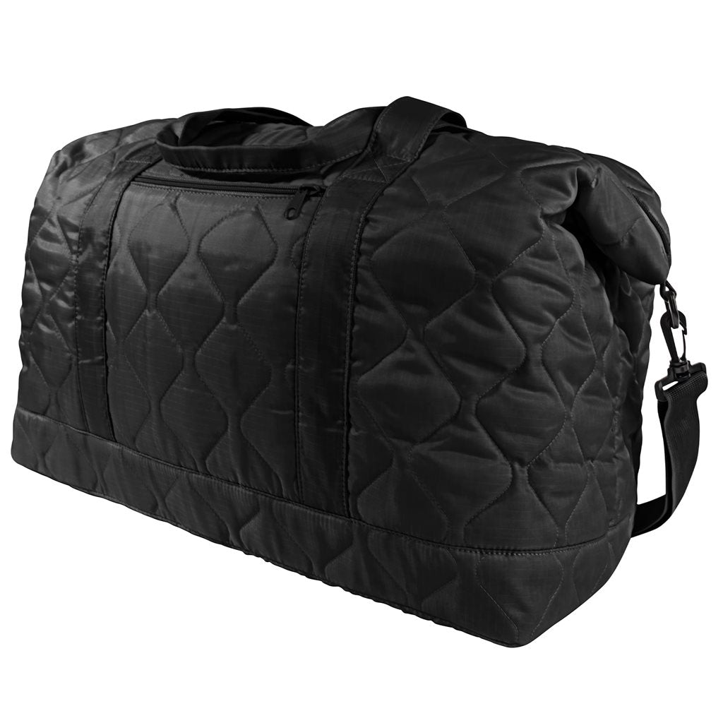 Bolsa Woobie Weekender negra de viaje, poliéster 210T rip-stop
