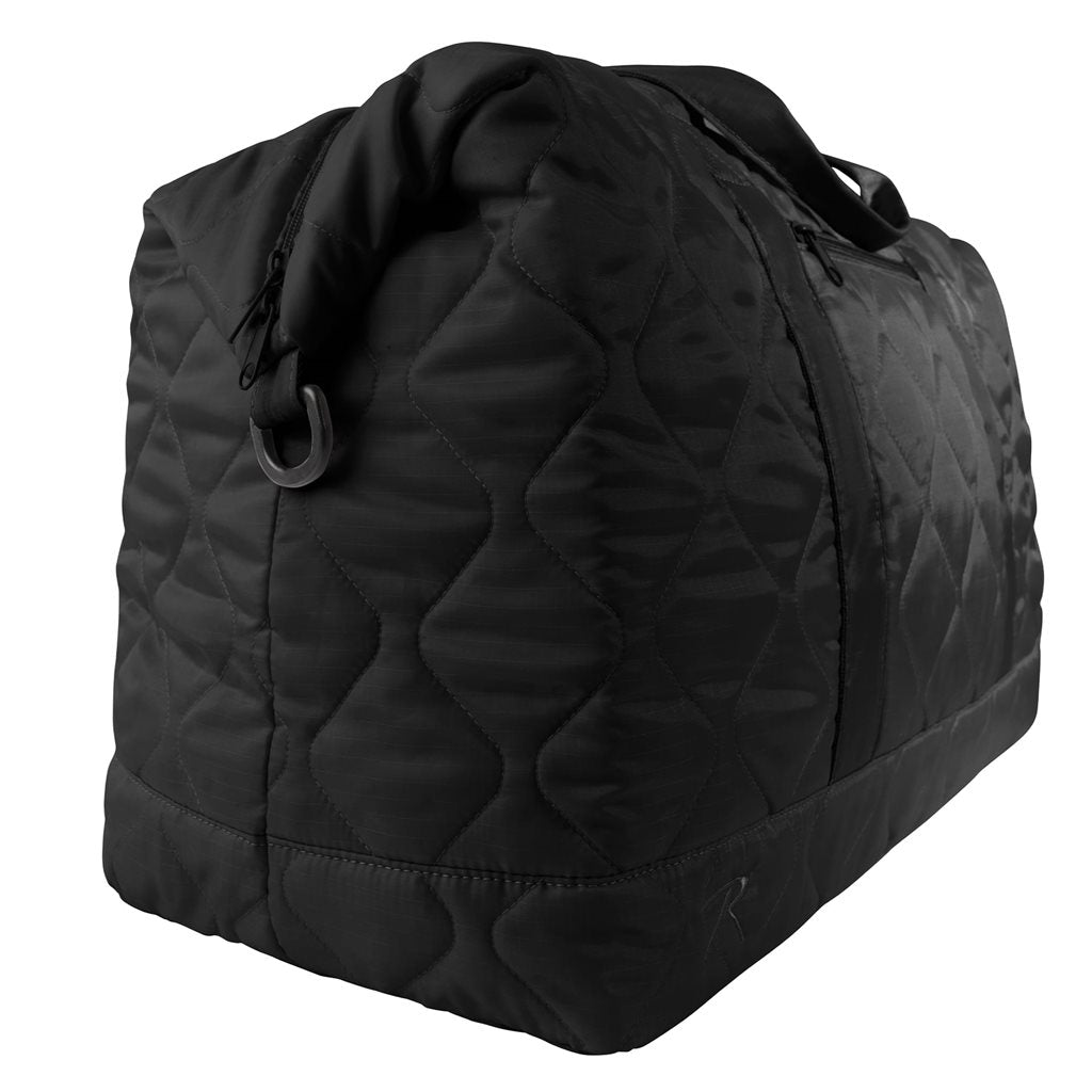 Bolsa Woobie Weekender negra de viaje, poliéster 210T rip-stop