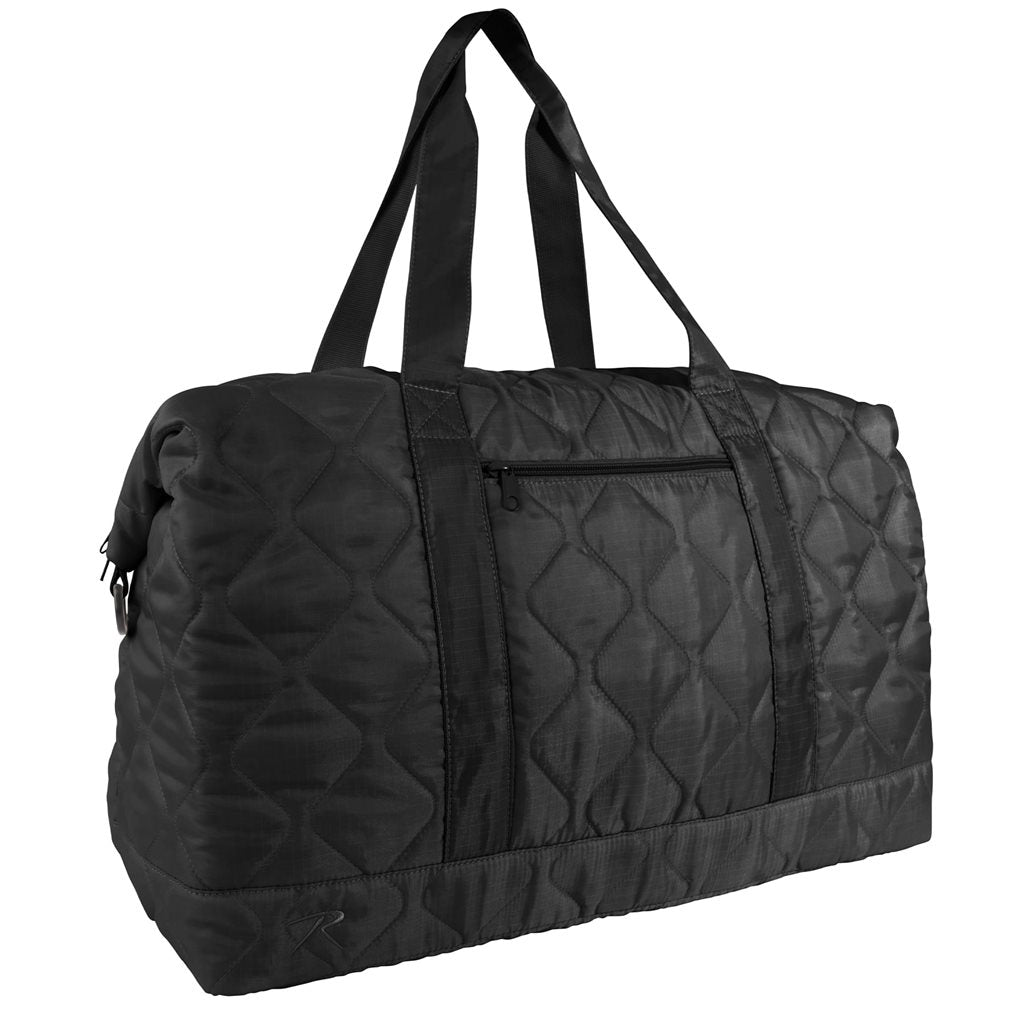 Bolsa Woobie Weekender negra de viaje, poliéster 210T rip-stop