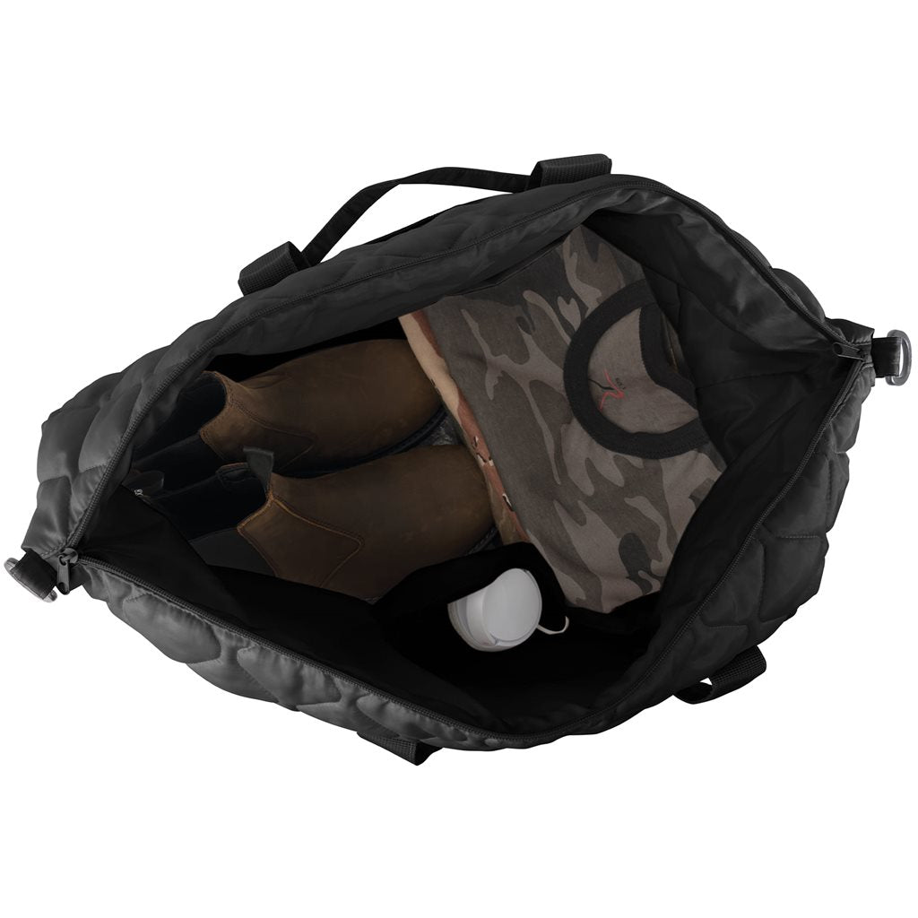 Bolsa Woobie Weekender negra de viaje, poliéster 210T rip-stop