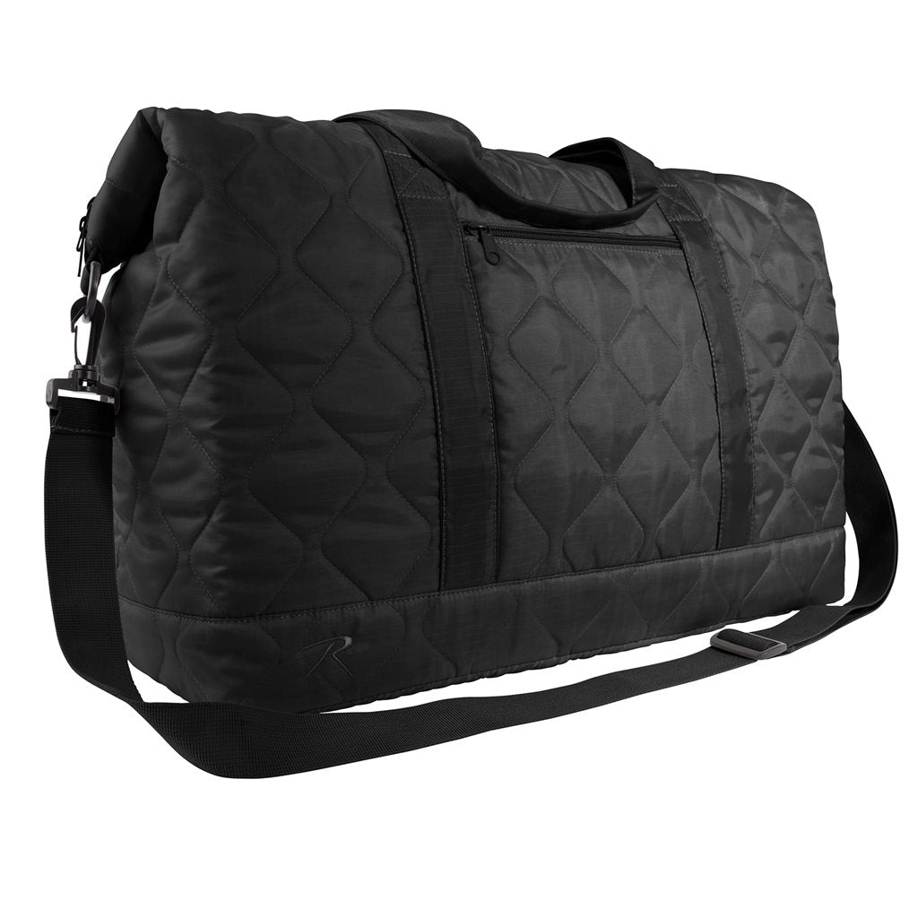Bolsa Woobie Weekender negra de viaje, poliéster 210T rip-stop
