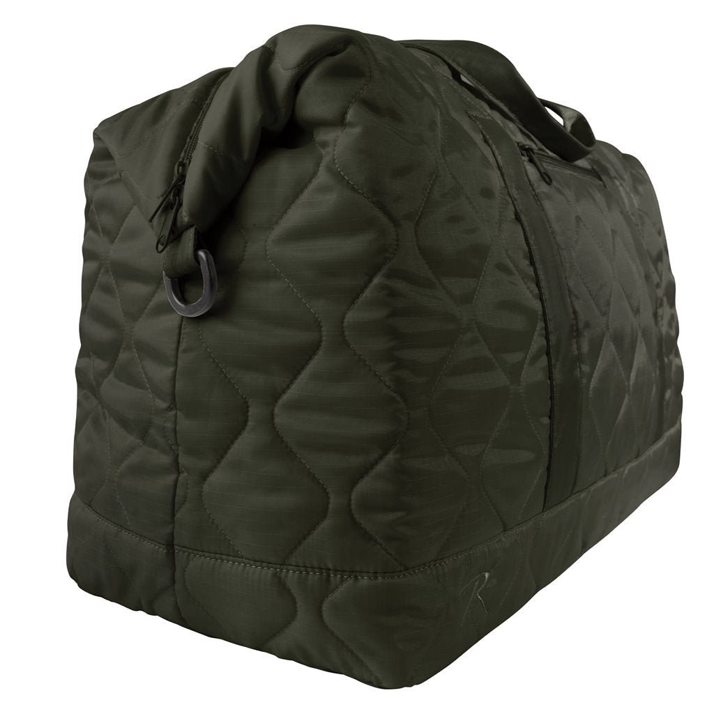 Bolsa Woobie Weekender negra de viaje, poliéster 210T rip-stop
