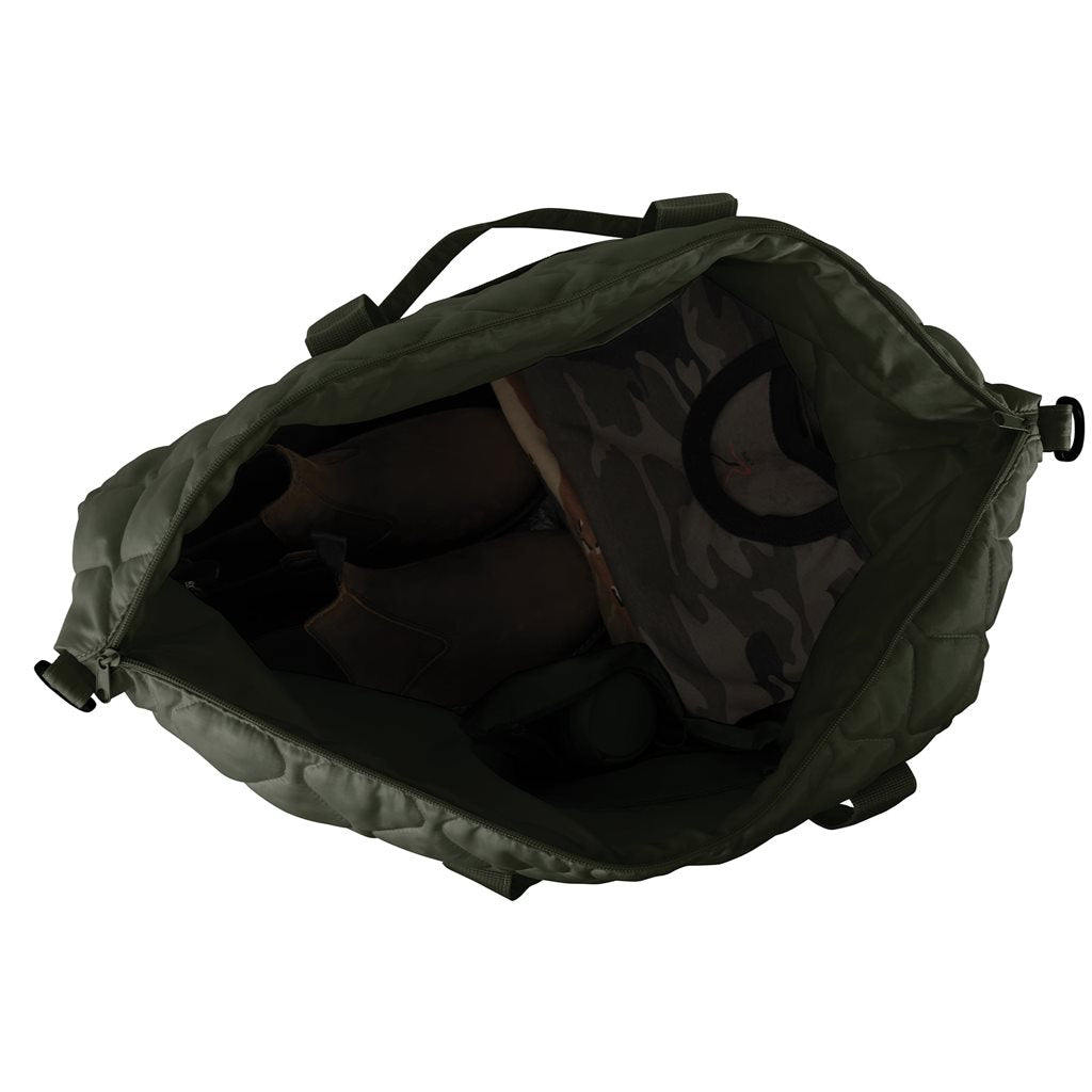 Bolsa Woobie Weekender negra de viaje, poliéster 210T rip-stop