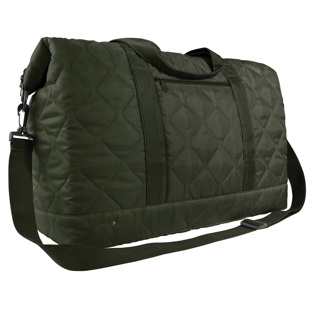Bolsa Woobie Weekender negra de tamaño medio, poliéster 210T rip-stop resistente