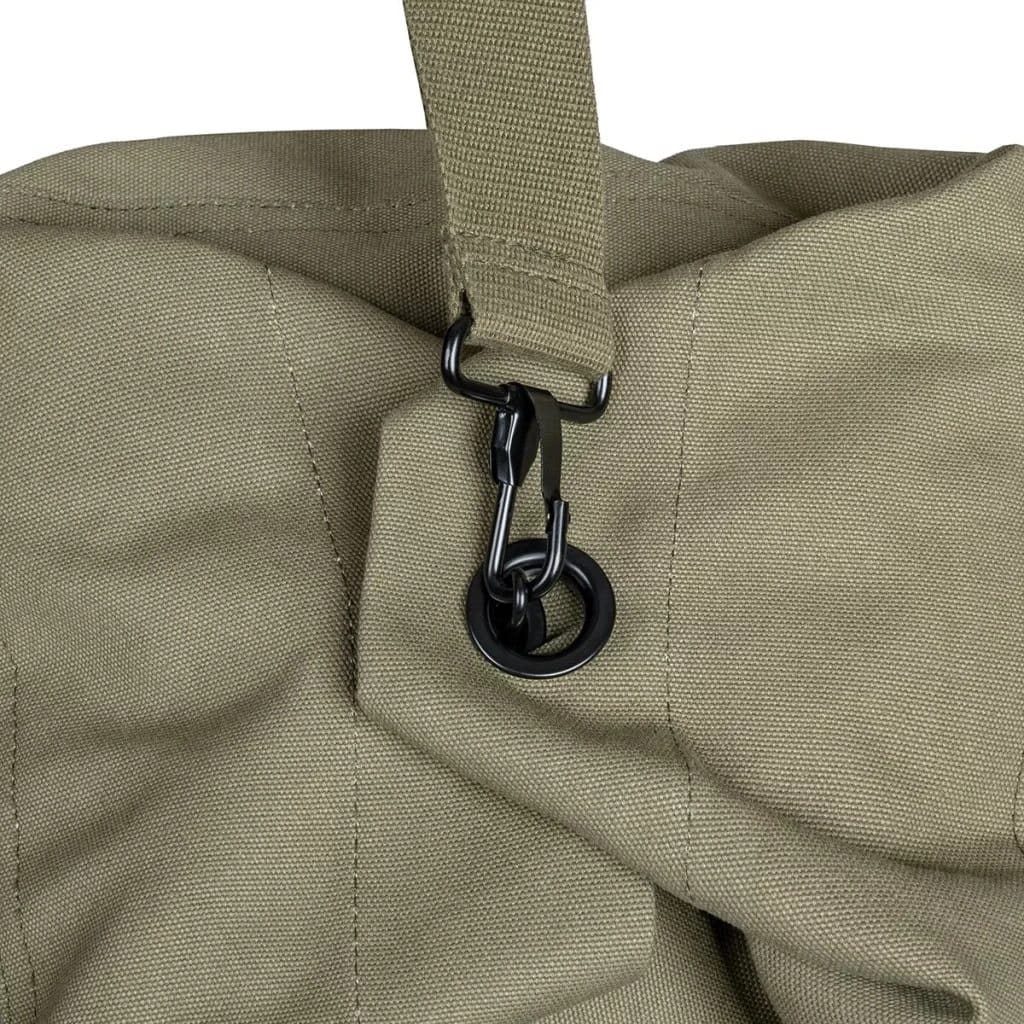 Saco marinero US verde de algodón (105 x 60 cm) con asa de mano y correa para hombro