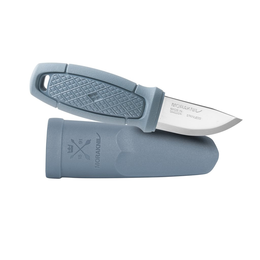 Cuchillo Eldris LightDuty DARK GREY de MORA con empuñadura de poliamida y funda de plástico