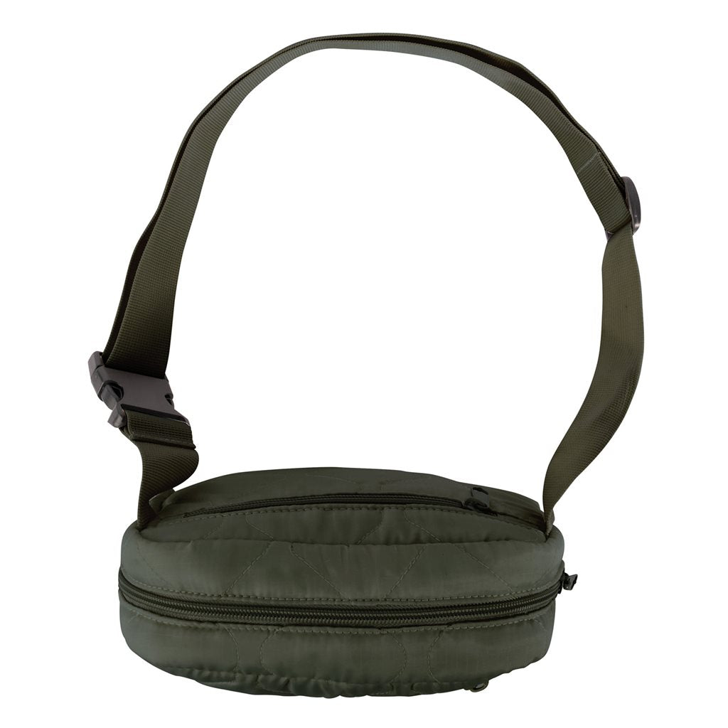Bolso bandolera WOOBIE verde tipo crossbody, práctico para uso diario