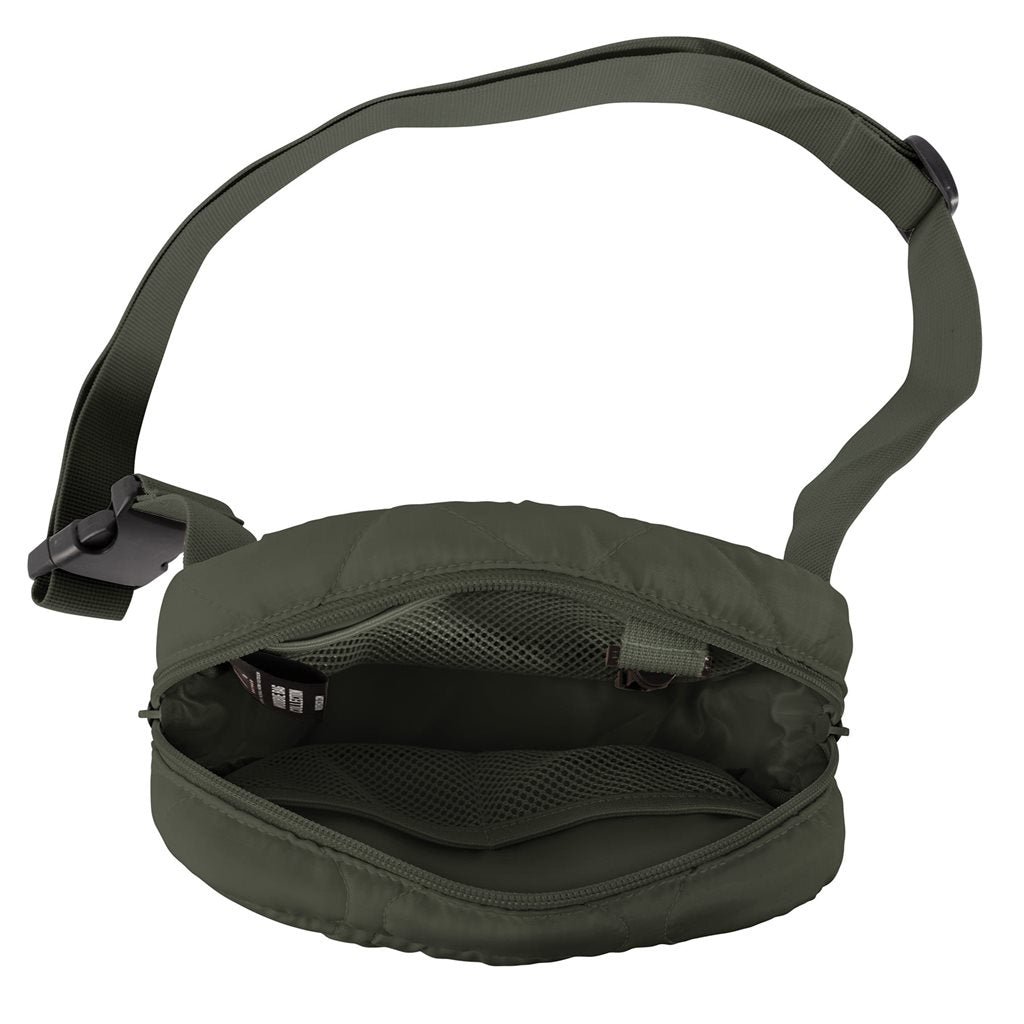 Bolso bandolera WOOBIE verde tipo crossbody, práctico para uso diario