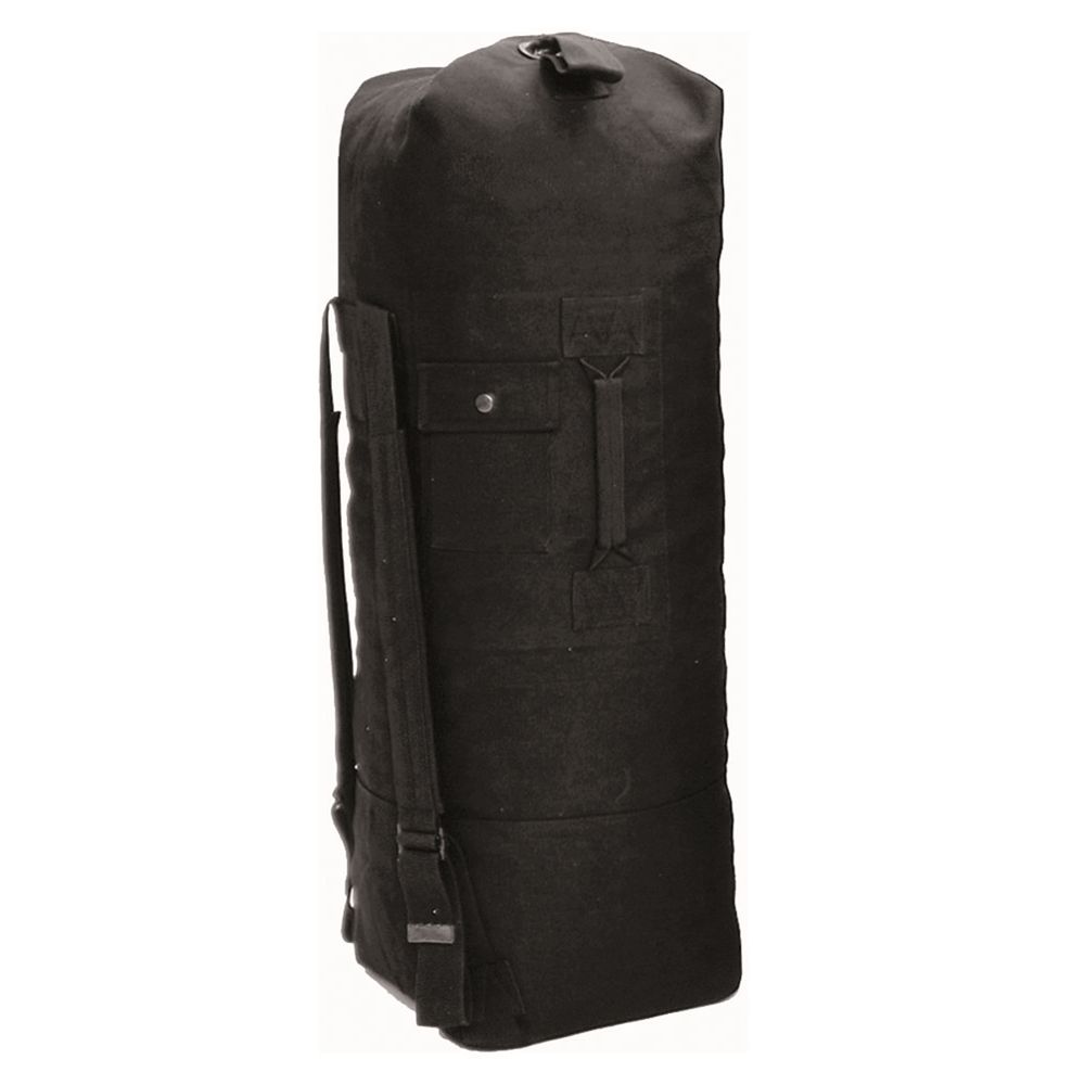 Bolsa naval US verde con dos correas, aprox. 100 x 50 cm, 100% algodón