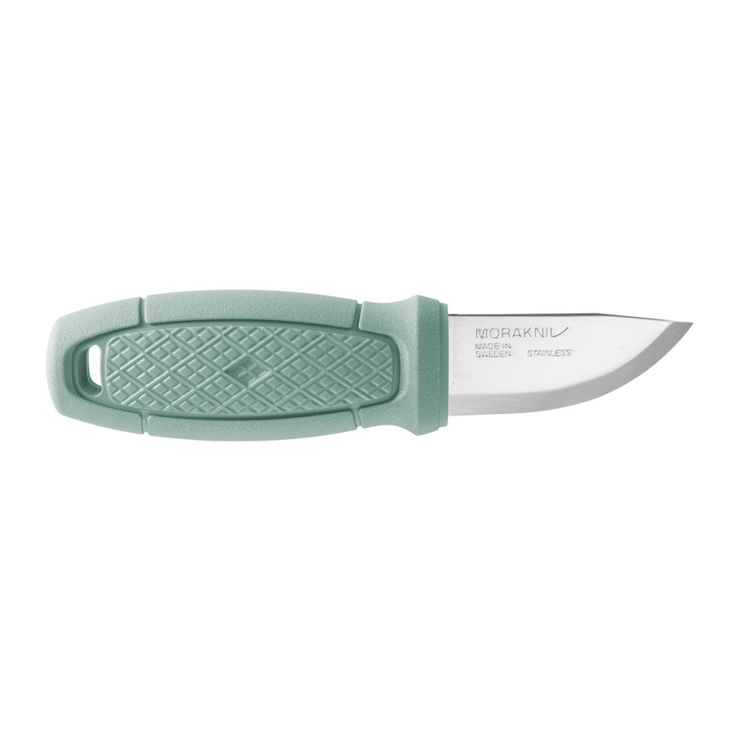 Cuchillo Eldris LightDuty verde menta con funda de plástico
