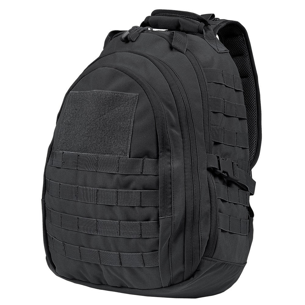 Mochila táctica MOLLE Sling negra, vista del producto