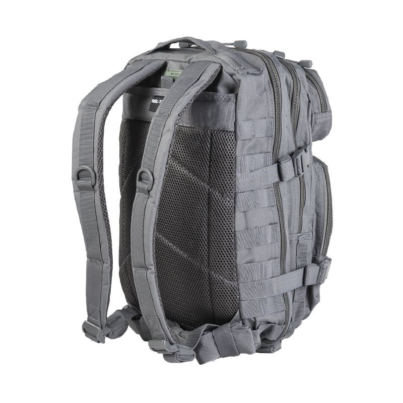 Mochila Assault I pequeña verde, 20 L, sistema MOLLE, tirantes acolchados y respaldo reforzado