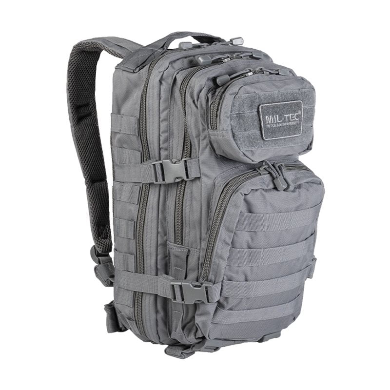 Mochila Assault I pequeña verde, 20 L, sistema MOLLE, tirantes acolchados y respaldo reforzado