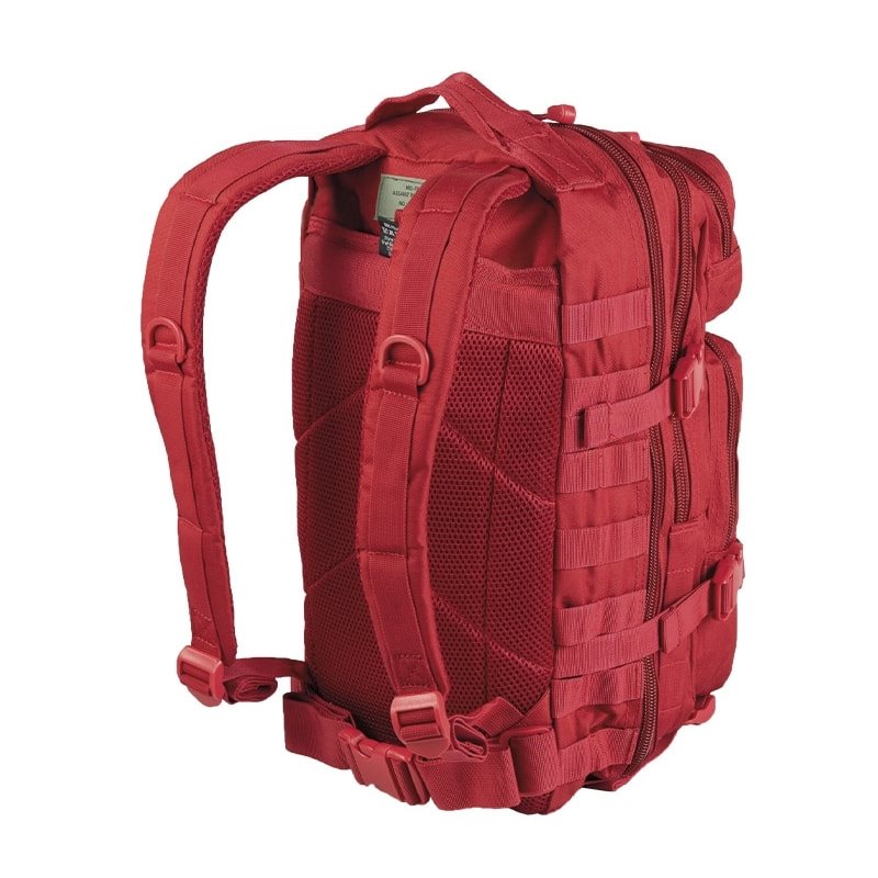 Mochila Assault I pequeña verde, 20 L, sistema MOLLE, tirantes acolchados y respaldo reforzado
