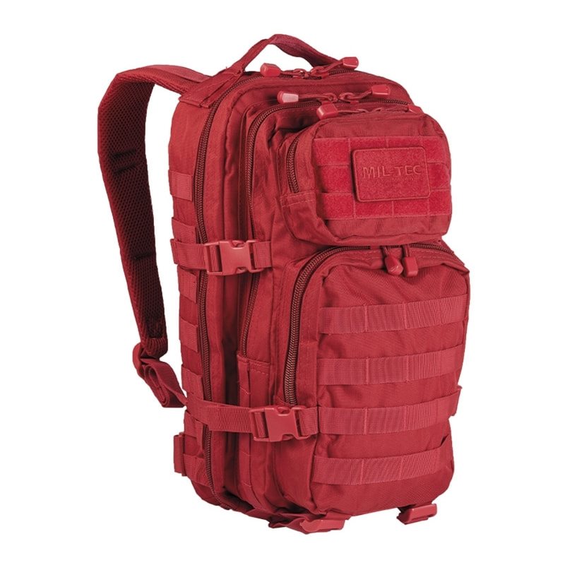 Mochila Assault I pequeña verde, 20 L, sistema MOLLE, tirantes acolchados y respaldo reforzado