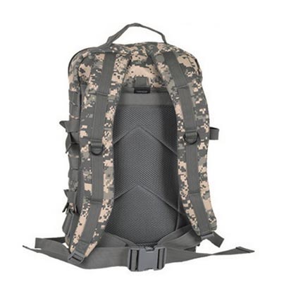 Mochila ASSAULT I pequeña 20 l en color oliva con sistema MOLLE, vista frontal