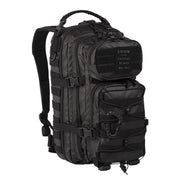 Mochila ASSAULT I negra 20 L con sistema MOLLE y recubrimiento PU impermeable