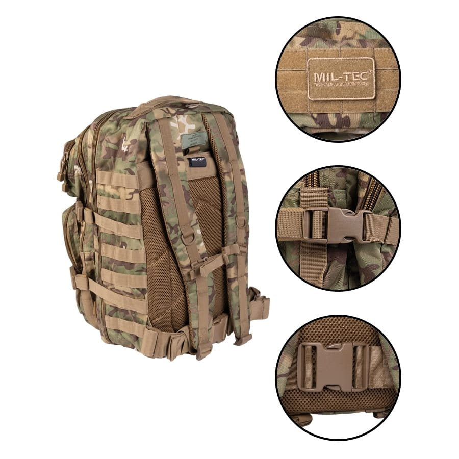 Mochila ASSAULT II en camuflaje CCE TARN, vista general