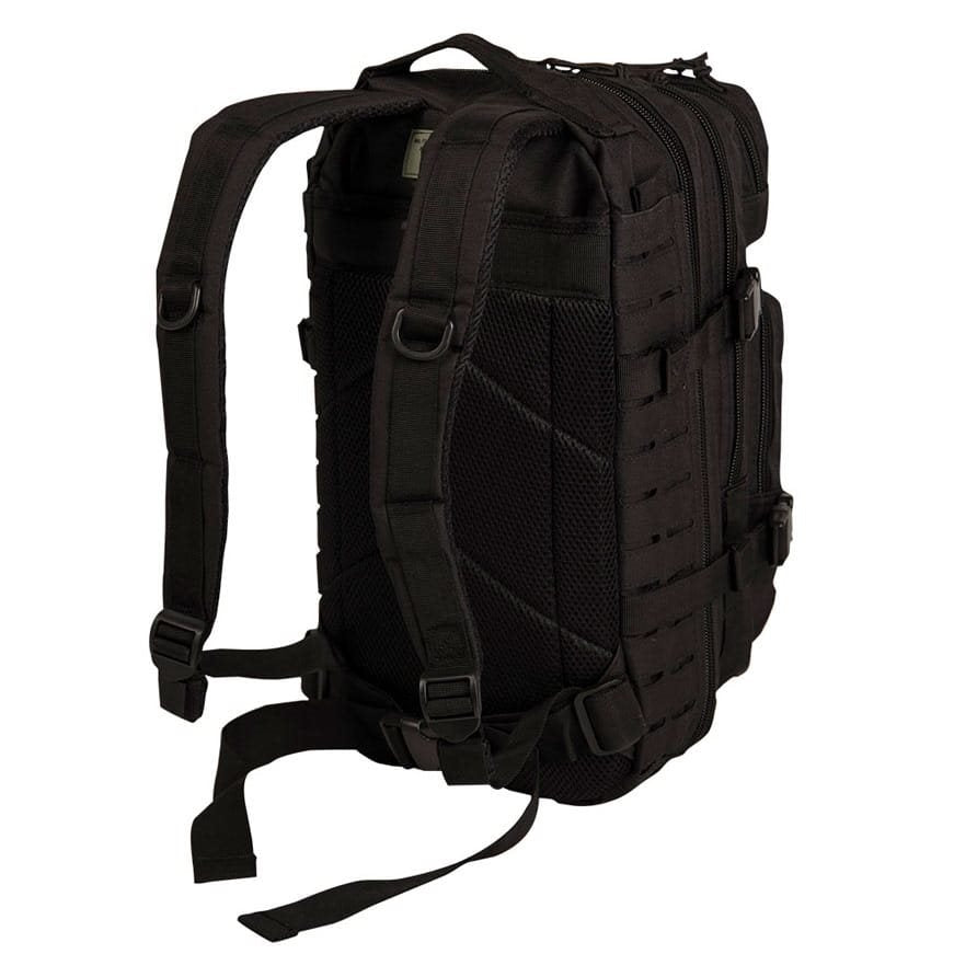 Mochila táctica ASSAULT I Laser Cut verde de aprox. 20 L con sistema MOLLE y bolsillos exteriores