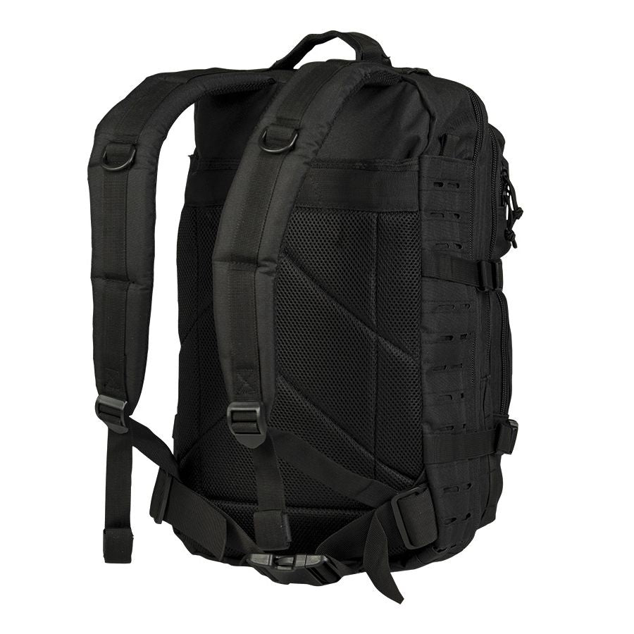 Mochila táctica ASSAULT II Laser Cut verde 36 L con sistema MOLLE y dos bolsillos exteriores