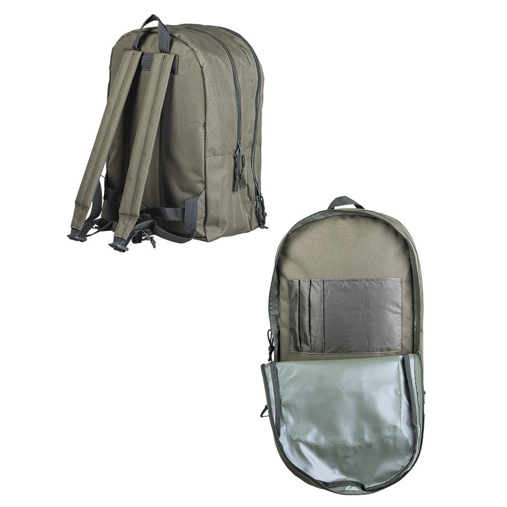 Mochila Day Pack verde de Mil-Tec con dos compartimentos