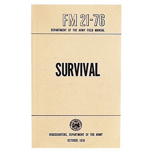 Portada del libro Manual de supervivencia US Army, 288 páginas