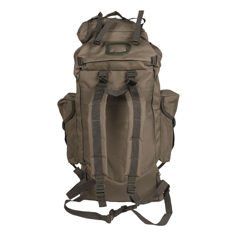 Mochila BW de combate verde, réplica ligera de dos compartimentos sin armazón