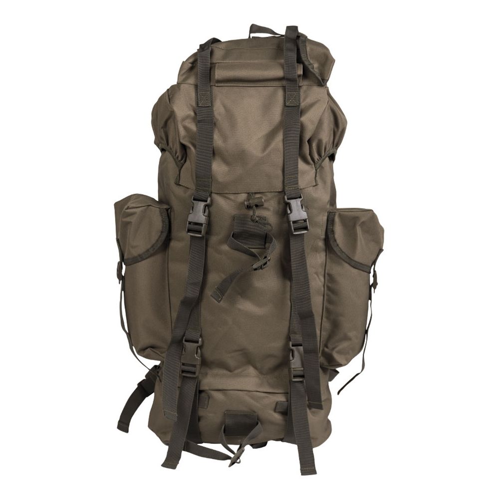 Mochila BW de combate verde, réplica ligera de dos compartimentos sin armazón