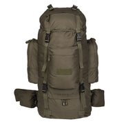 Mochila RANGER 75 L PES verde, rucksack de dos compartimentos con bolsillos laterales y frontal