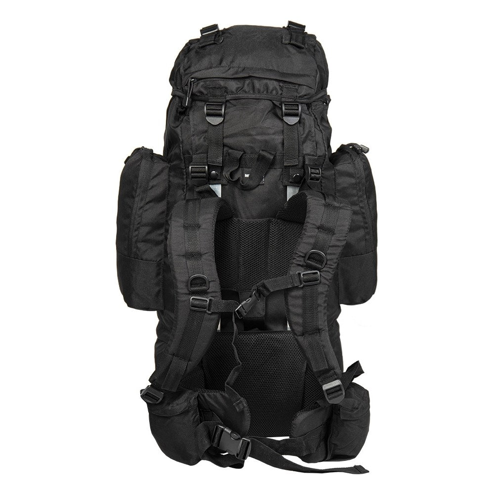 Mochila RANGER 75 L PES verde, rucksack de dos compartimentos con bolsillos laterales y frontal