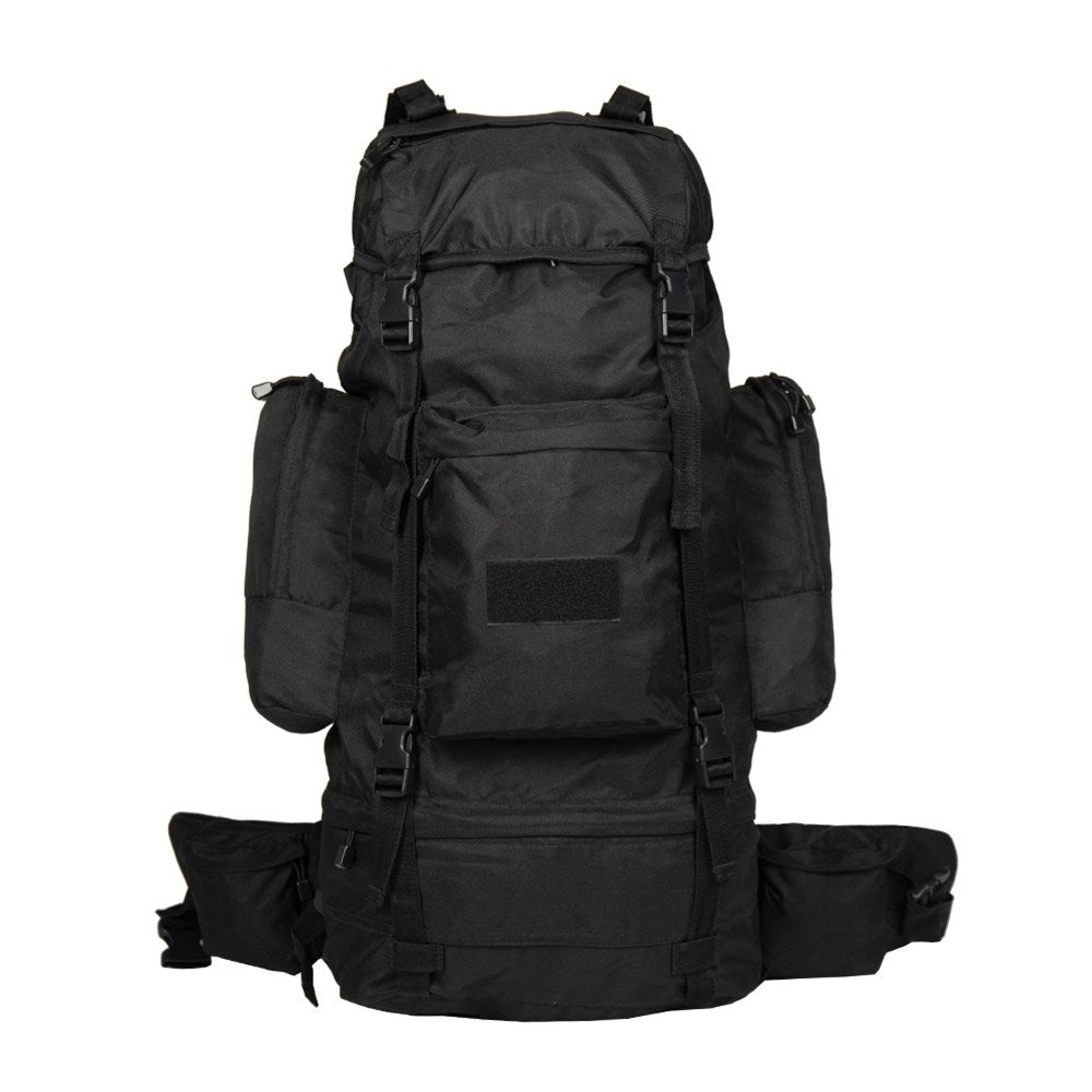 Mochila RANGER 75 L PES verde, rucksack de dos compartimentos con bolsillos laterales y frontal