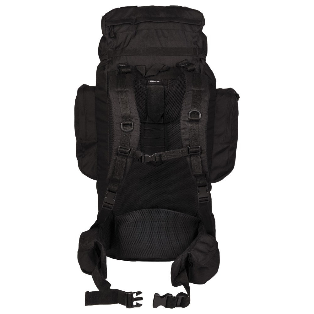 Mochila RECOM 88 l verde impermeable con doble compartimento y bolsillos exteriores