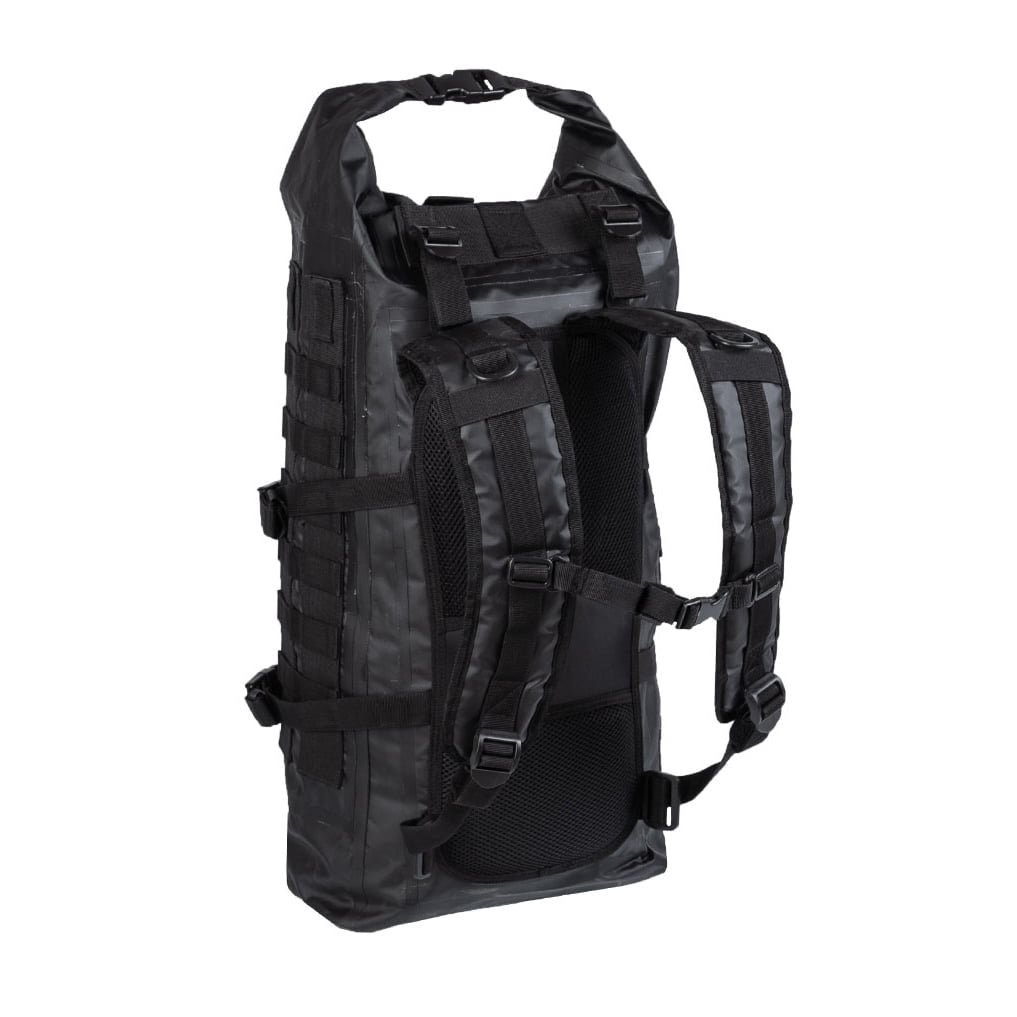 Mochila SEALS DRY verde 35 L resistente e impermeable con sistema MOLLE