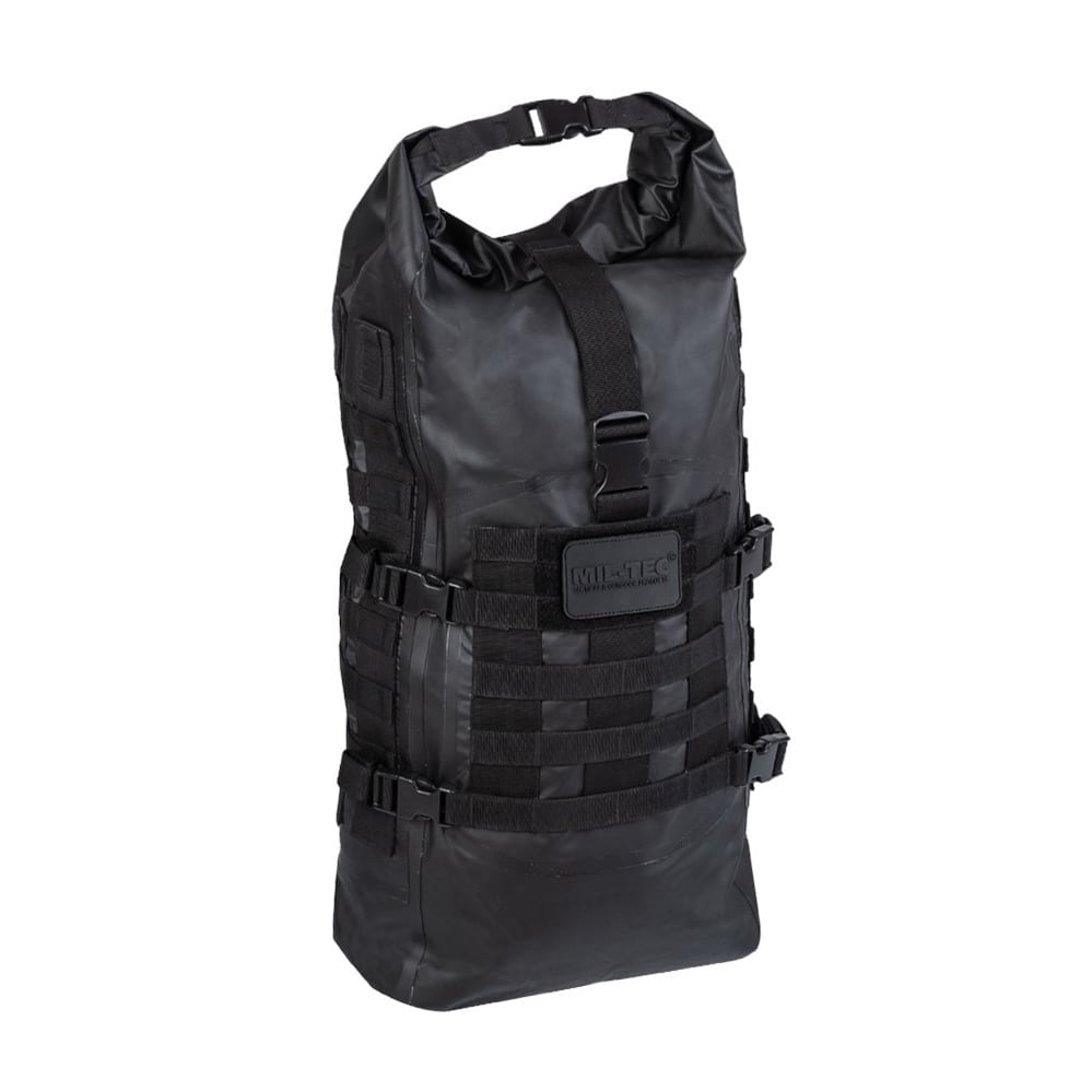 Mochila SEALS DRY 35 L verde MIL-TEC impermeable con MOLLE y 2 correas de compresión