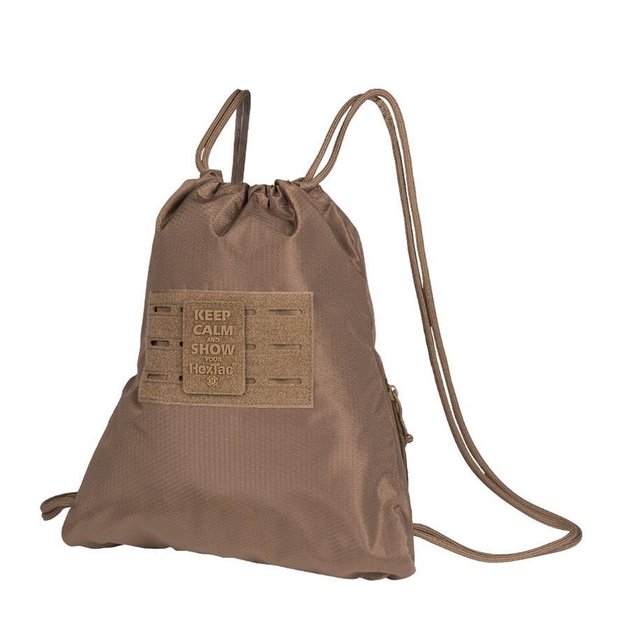 Mochila HEXTAC® verde 7 L con panel de velcro y sistema MOLLE