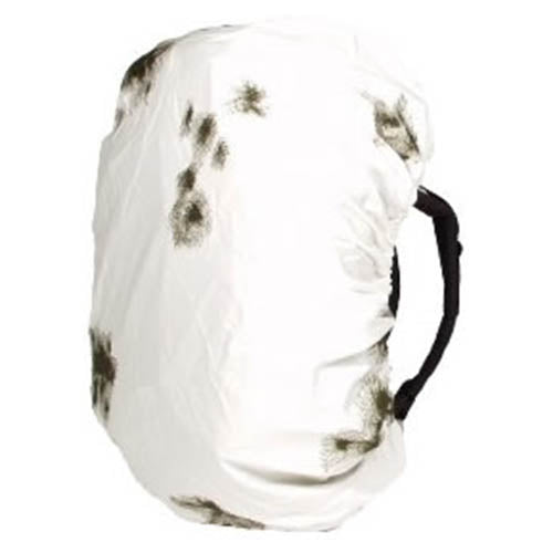 Funda impermeable para mochila BW SNOW talla III, camuflaje blanco, 60 x 95 cm, 100% poliamida