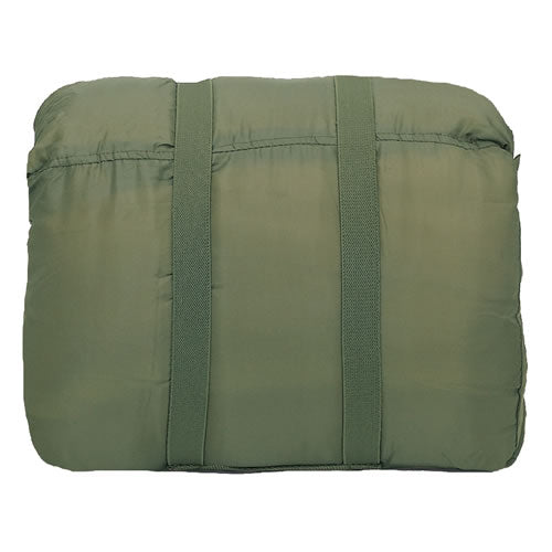 Saco de dormir PILOT MIL-TEC verde, cremallera completa y almohadilla (+/- 0°C)