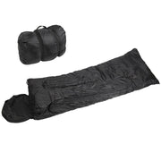 Saco de dormir PILOT negro con almohadilla y cremallera completa