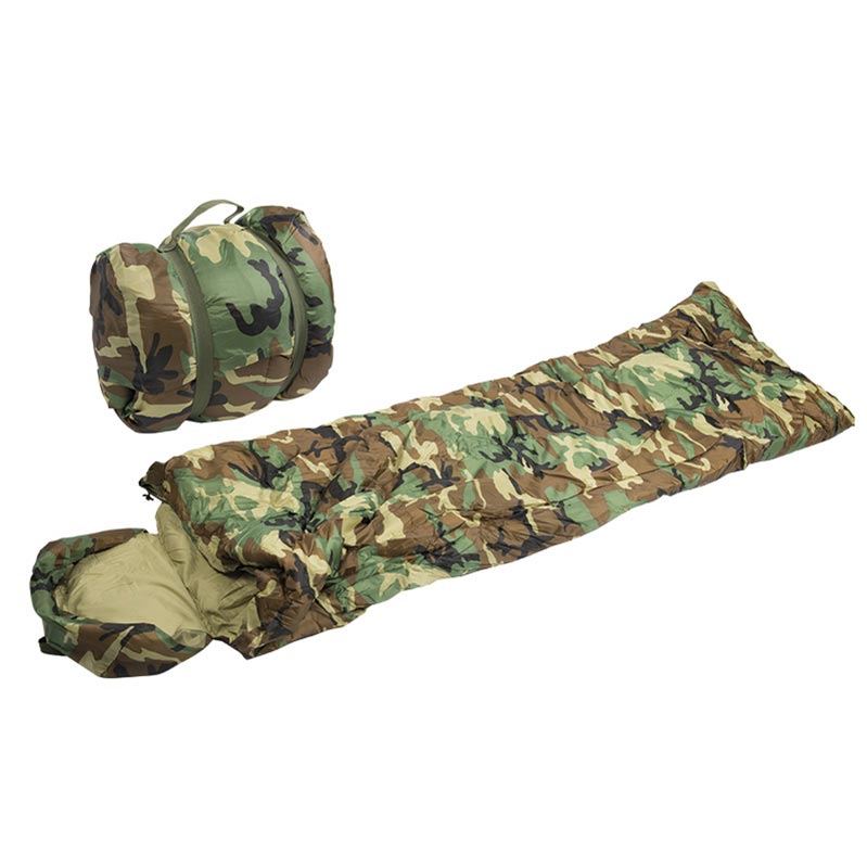 Saco de dormir PILOT negro con almohadilla y cremallera completa