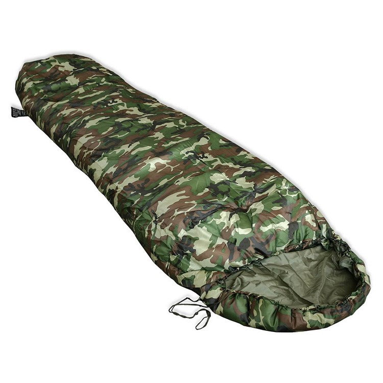 Saco de dormir Commando negro con funda, vista del producto
