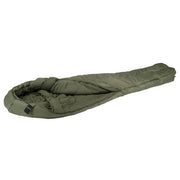 Saco de dormir momia 3D verde, nailon rip-stop, aislamiento Hollowfibre