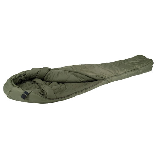 Saco de dormir momia 3D verde, nailon rip-stop, aislamiento Hollowfibre