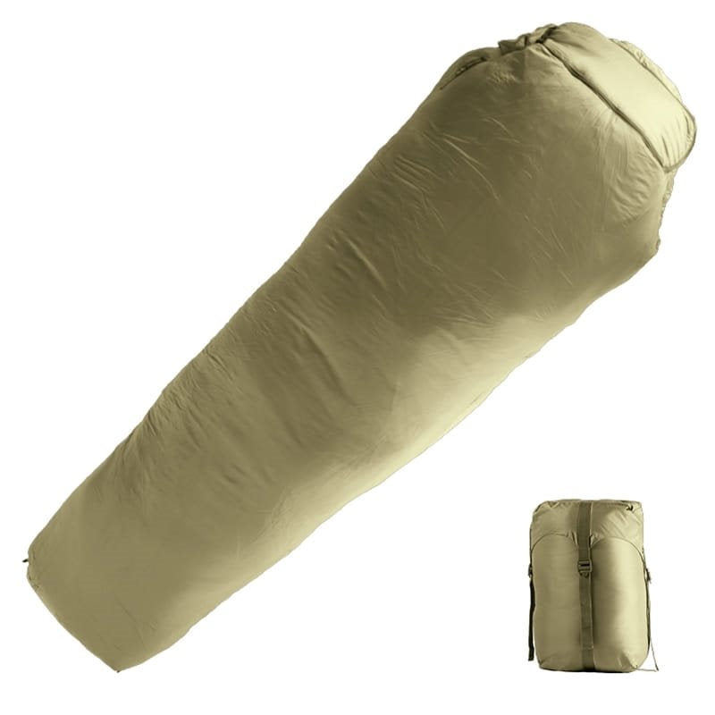 Saco de dormir TACTICAL T3 verde - nylon, confort 4°C, extremo -17°C