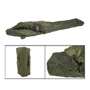 Saco de dormir TACTICAL T5 verde de nylon con revestimiento teflón