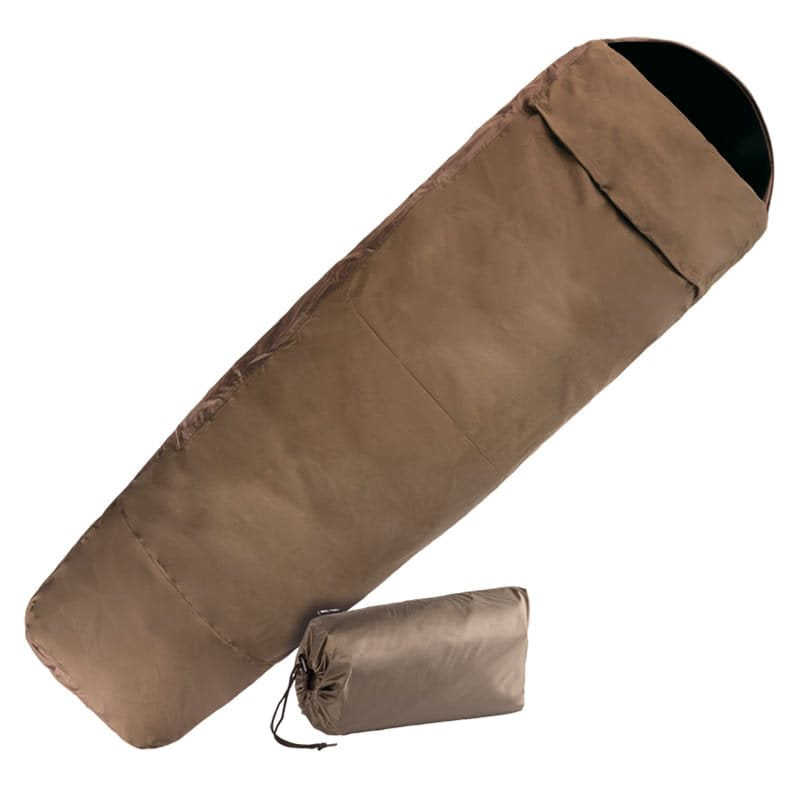 Funda para saco de dormir MODULAR verde de laminado multicapa