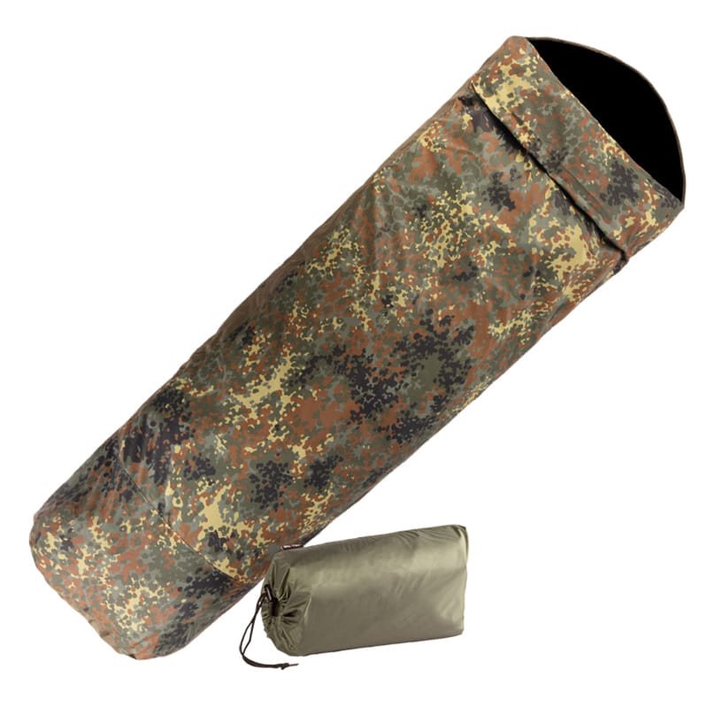 Funda para saco de dormir MODULAR verde de laminado multicapa
