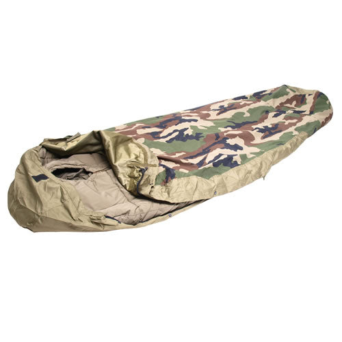 Funda para saco de dormir MODULAR laminado Woodland, 3 capas, impermeable y transpirable, protege de lluvia y nieve