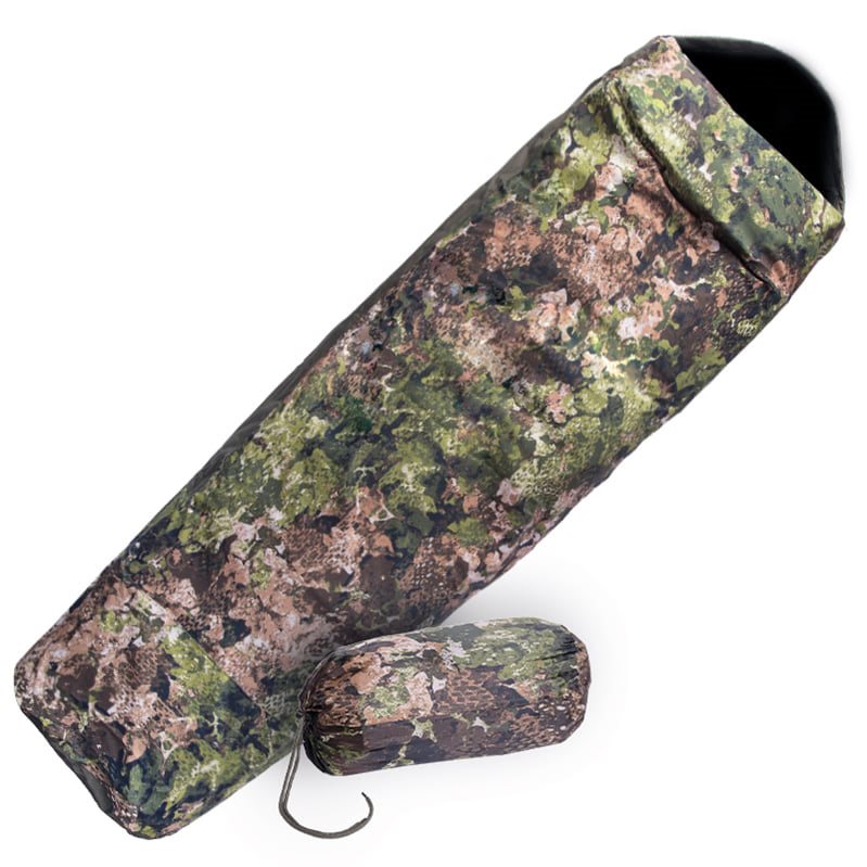 Funda para saco de dormir MODULAR verde de laminado multicapa