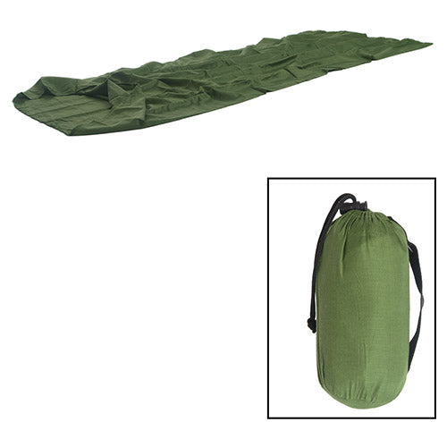 Funda higiénica verde para saco de dormir 190x80 cm