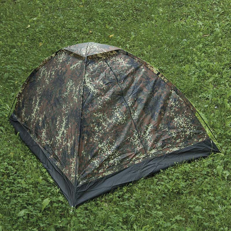 Tienda IGLU SUPER para 2 personas Woodland, vista exterior en camuflaje